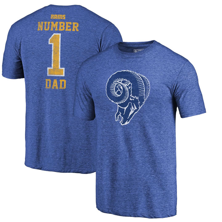 Los Angeles Rams Royal Greatest Dad Retro Tri-Blend NFL Pro Line by Fanatics Branded T-Shirt,We sell and wholesale Los Angeles Rams Royal Greatest Dad Retro Tri-Blend NFL Pro Line by Fanatics Branded T-Shirt on line form chian!
